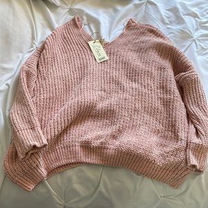 Blush V Neck Sweater